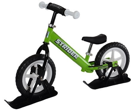 Strider bike with ski's